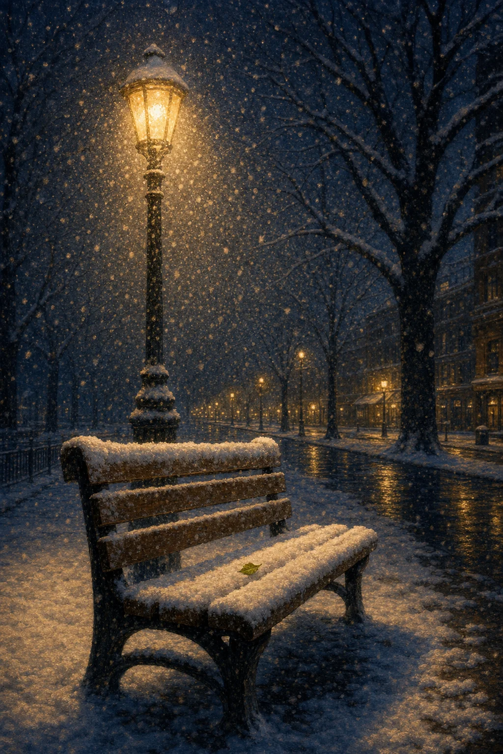 Racconto 36: LA PANCHINA SOTTO LA NEVE